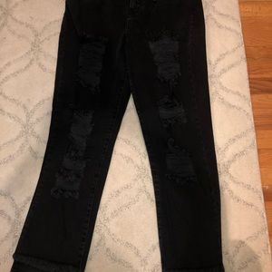 Black high waisted jeans. NWT never worn.